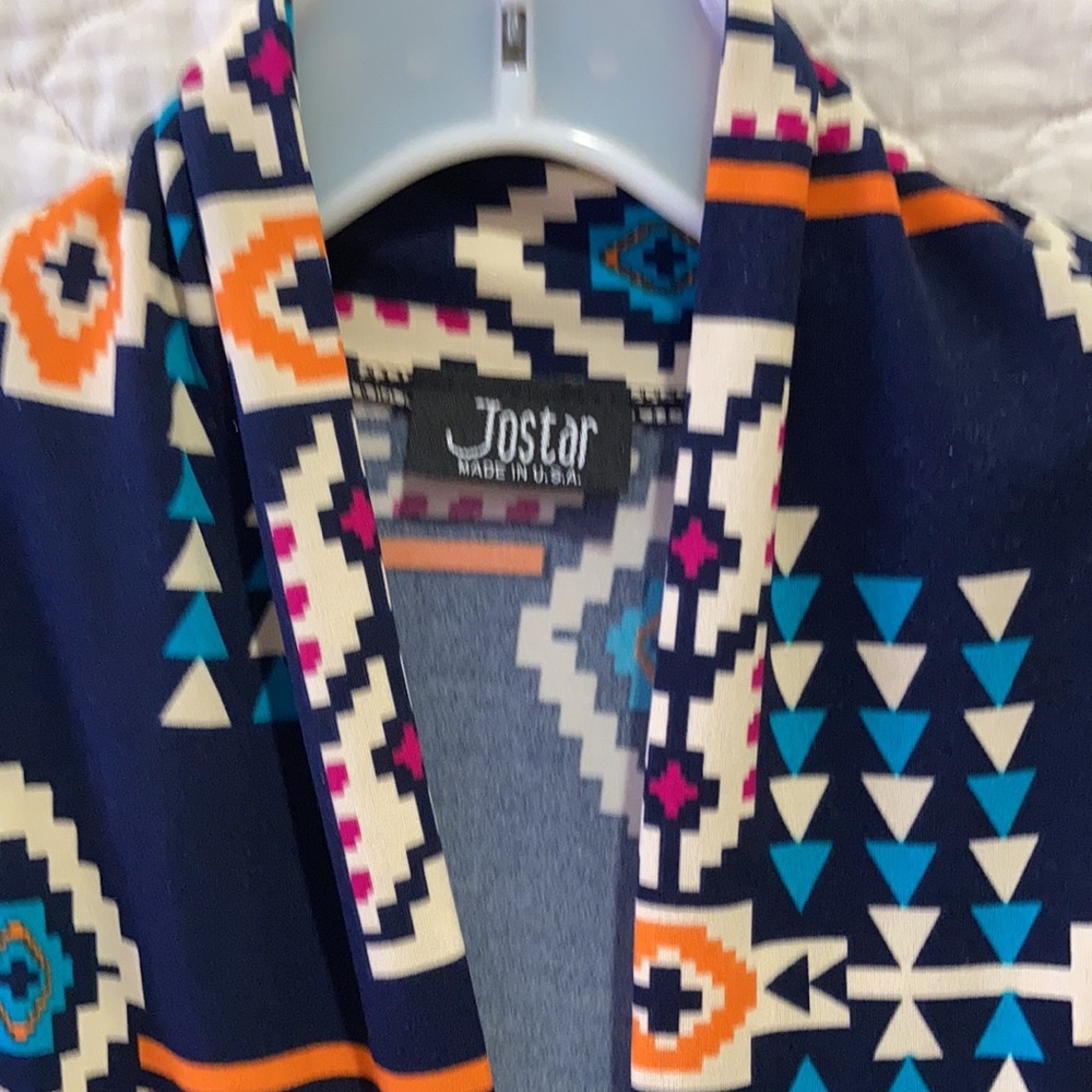 Stretch knit Aztec duster - Picture 2 of 5